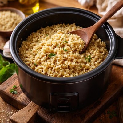 Image of Plain Cooked Quinoa in Rice Cooker