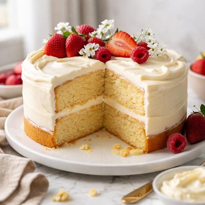 Image of Plain Old Yellow Cake from Scratch for 100