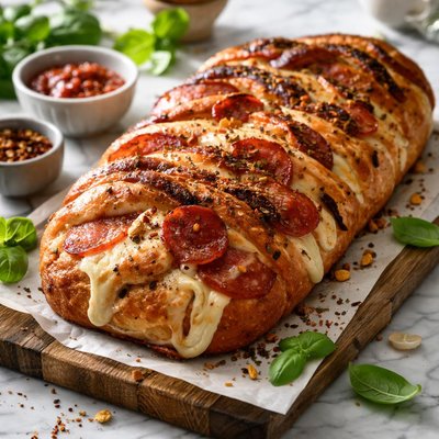 Image of Play Off Pepperoni Mozzarella Loaf
