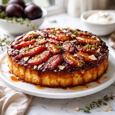 Image of Plum Cake Tatin Barefoot Contessa Ina Garten