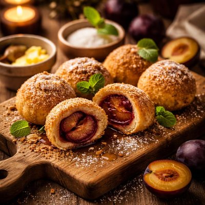 Image of Plum Dumplings Blommeboller