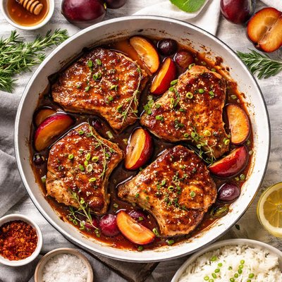 Image of Plum Pork Chops