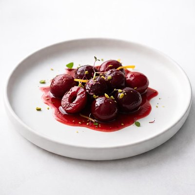 Image of Poached Cherries