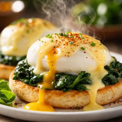 Image of Poached Eggs Florentine