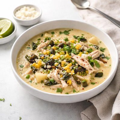Image of Poblano Corn Chowder with Chicken