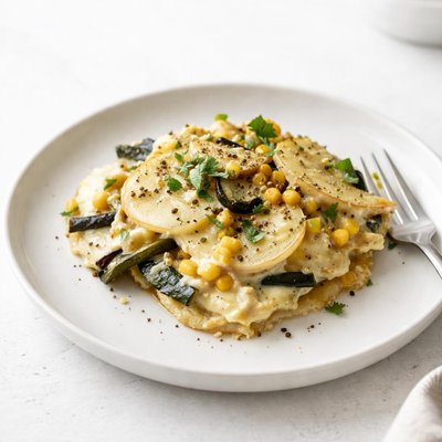 Image of Poblano Potato and Corn Gratin