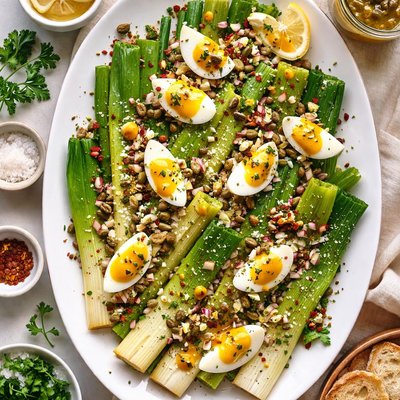 Image of Poireaux En Salade Leeks Vinaigrette