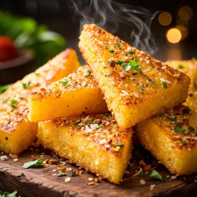 Image of Polenta Triangles