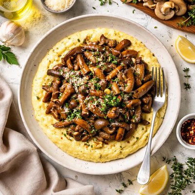 Image of Polenta with Wild Mushroom Sauce
