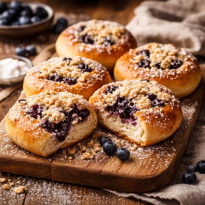 Image of Polish Czech Blueberry Buns