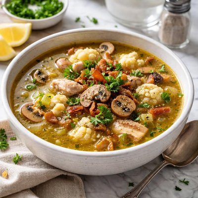 Image of Vegan Polish Krupnik Soup