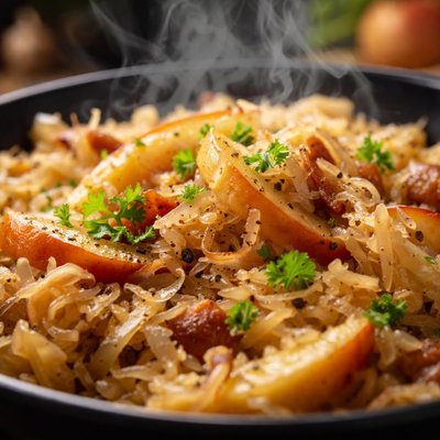 Image of Polish Sauerkraut and Apples