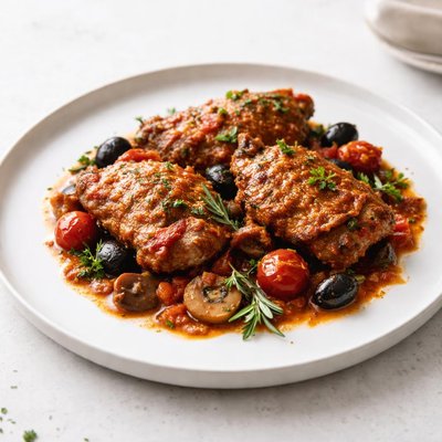 Image of Pollo Alla Cacciatora Italian Hunter Style Chicken