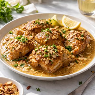 Image of Pollo En Salsa De Almendra Chicken in Almond Sauce