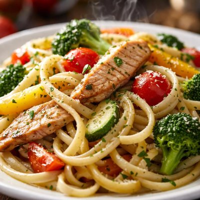 Image of Pollo Linguine Primavera