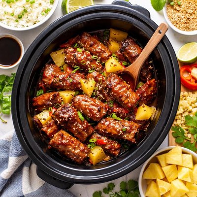 Image of Polynesian Spareribs Crock Pot