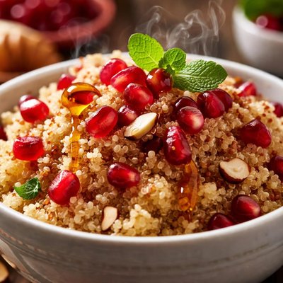 Image of Pomegranate Honey Quinoa Breakfast