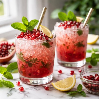 Image of Pomegranate Julep Mocktail
