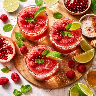 Image of Pomegranate Raspberry Margaritas