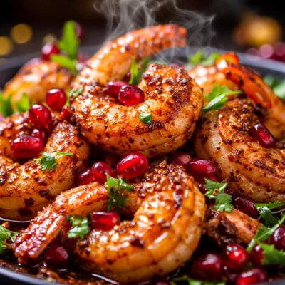 Image of Pomegranate Shrimp Anardana Jheenga