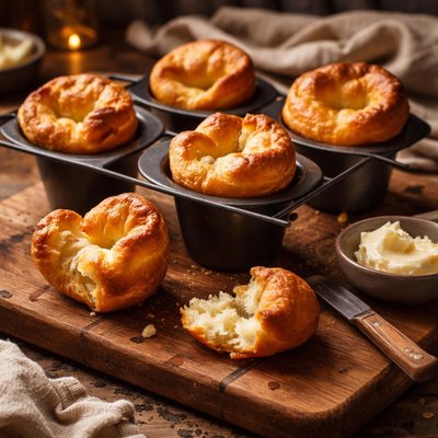 Image of Popover Pan Popover Recipe