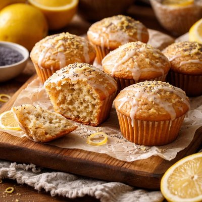 Image of Poppy Seed Lemonade Muffins