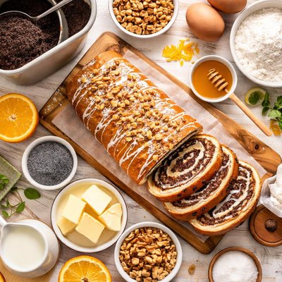 Image of Poppy Seed Roll Makowiec Bread Machine Method