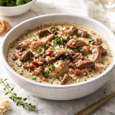 Image of Porcini and Bacon Sauce