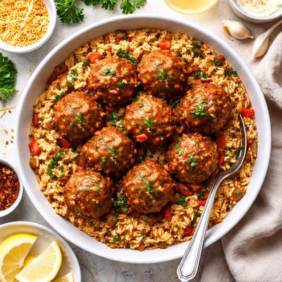 Image of Porcupine Meatballs W Rice a Roni