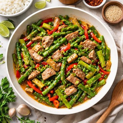 Image of Pork and Asparagus Stir Fry
