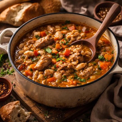 Image of Pork and Bean Soup Pot
