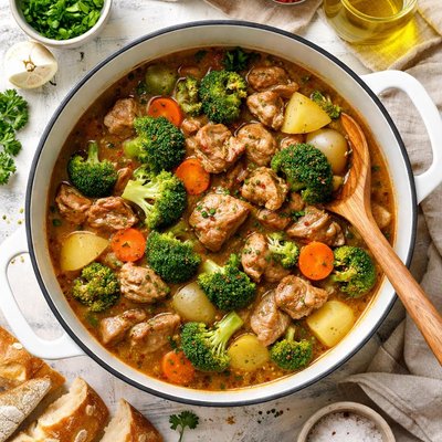 Image of Pork and Broccoli Stew
