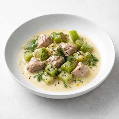 Image of Pork and Celery Avgolemono