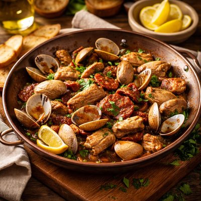 Image of Pork and Clams Ameijoas Na Cataplana