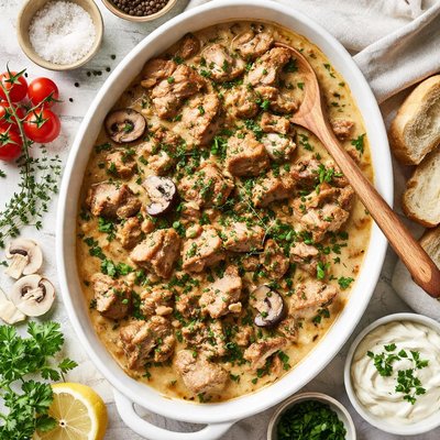 Image of Pork and Mushroom Casserole