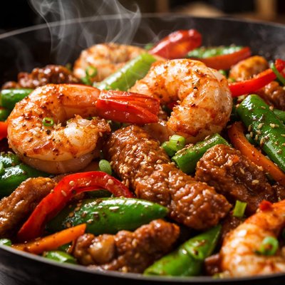 Image of Pork and Prawn Stir Fry
