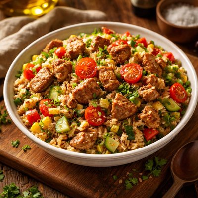 Image of Pork and Rice Salad