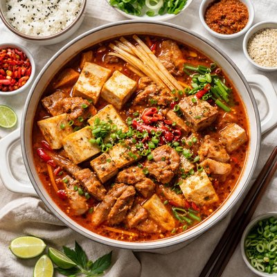 Image of Pork and Tofu in Kimchee