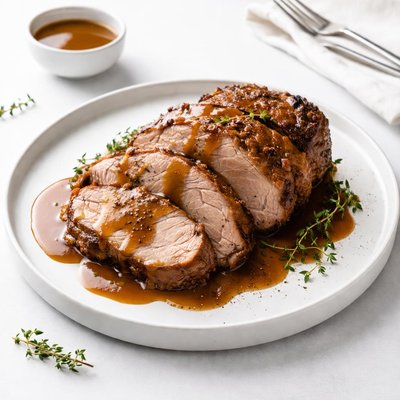 Image of Pork Boston Butt Roast with Gravy