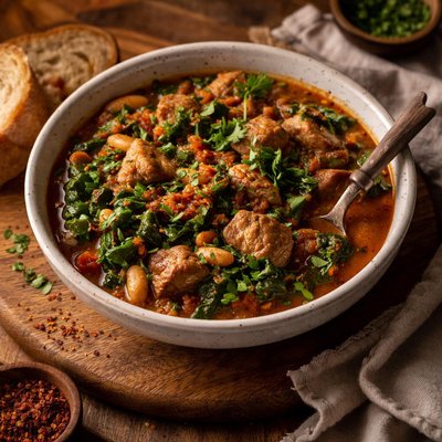 Image of Pork Chili with Greens