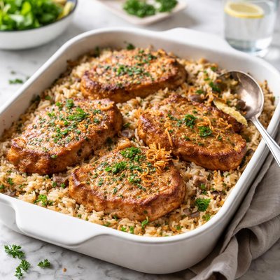 Image of Pork Chop Rice Casserole