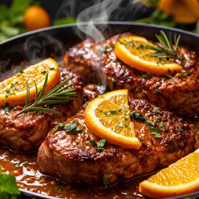 Image of Pork Chops a L Orange