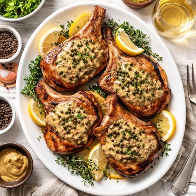 Image of Pork Chops Au Poivre