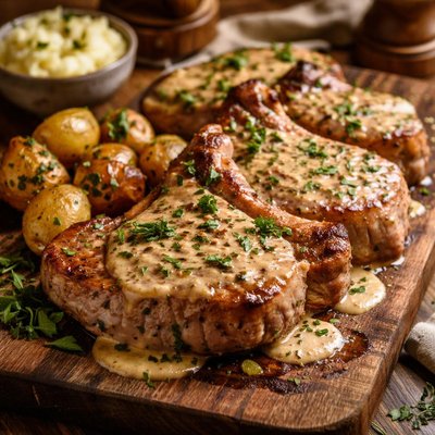 Image of Pork Chops Dijon