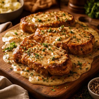 Image of Pork Chops in Gravy