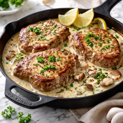 Image of Pork Chops in Sour Cream Sauce