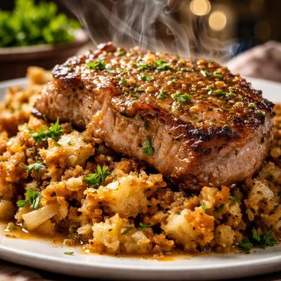 Image of Pork Chops N Stuffing