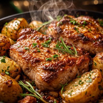 Image of Pork Chops Potatoes