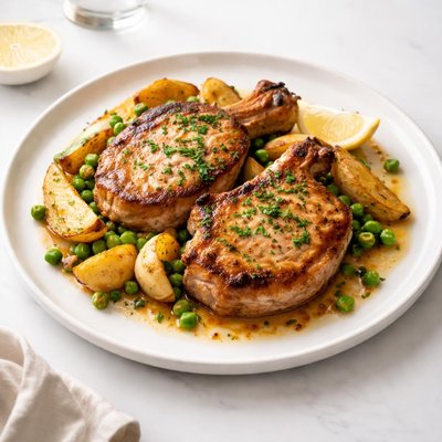 Image of Pork Chops Vesuvio for Two
