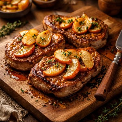 Image of Pork Chops with Apples